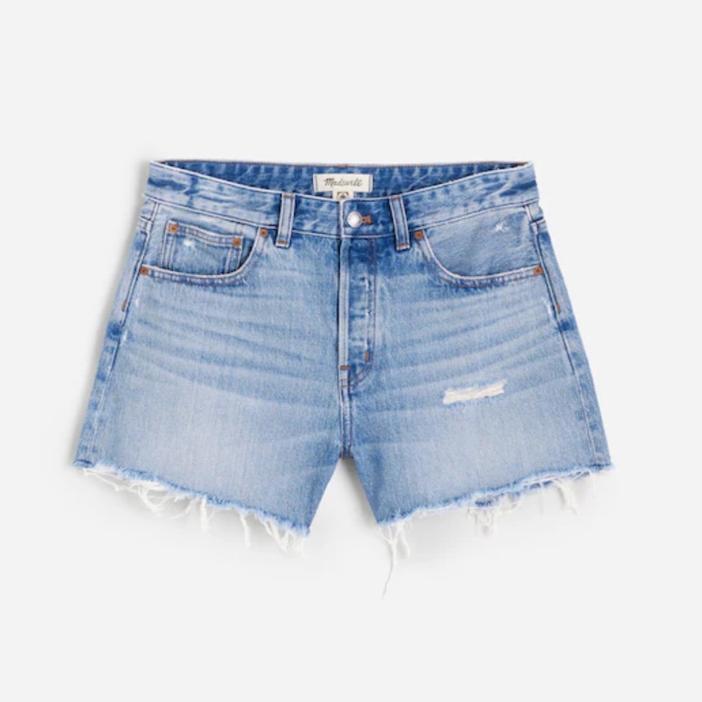 Madewell Brynn Shorts in Light Blue Denim
